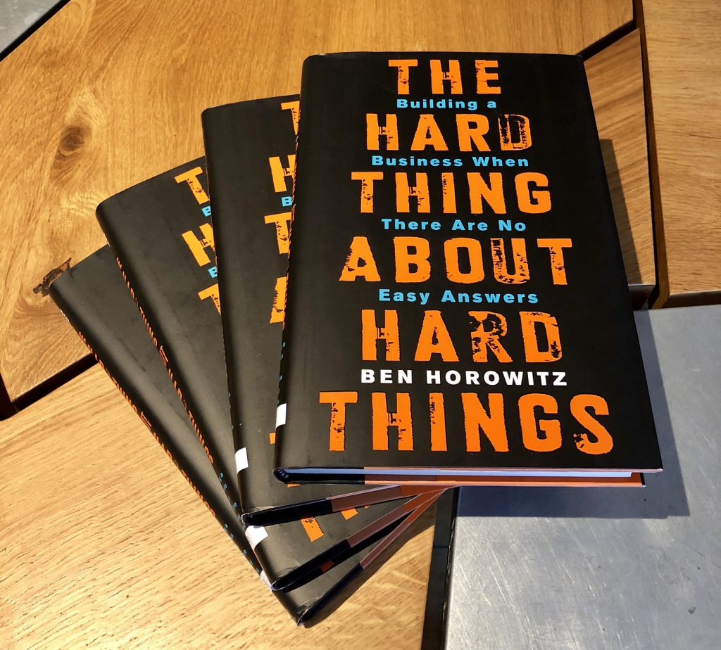 The Hard Thing About Hard Things by Ben Horowitz cover